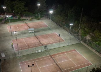 Nova iluminación led nas Pistas de Tenis Municipais de Chantada